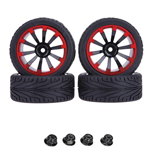 THINCAN 4pcs 2 5 R/C Gummi Perlen Wadelrad Reifenrad Für Rand Alle Terrain Kompatiblen Hohen Griffe Von 1:10 Fernbedienung Redcat D. von THINCAN