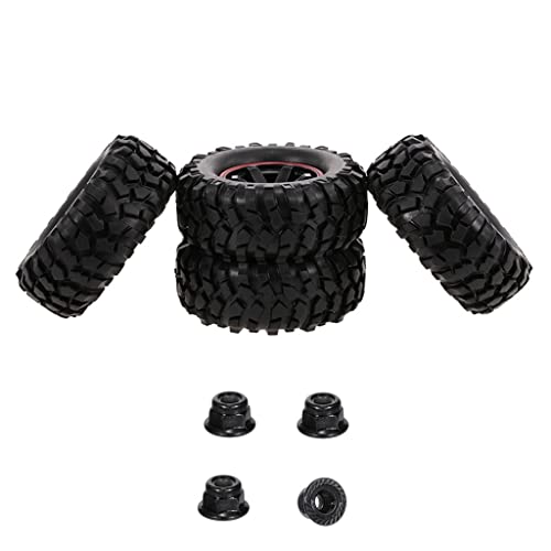 THINCAN 4pcs Kletterer 96mm Beadlock Gummi Roll Rad Reifen Radlager Und Ersatzteil Von D90 Redcat 1:10 R/C. von THINCAN