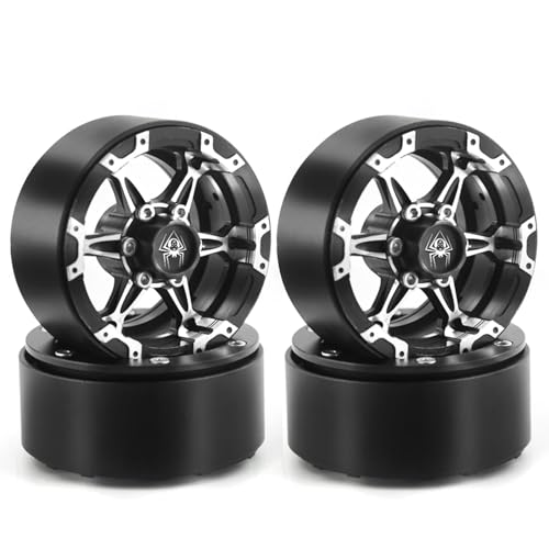THINCAN 4pcs Wheel Hub 1 9 '’Beadlock Metall Wheel Felgen Mit 6 Speichen Für Fernbedienungsauto Spielzeug 1/10 Modell Crawler Accessoires THINCAN 4pcs Wheel Hub 1 9 '’Beadlock Metall Wheel Felgen Mit 6 Speichen Für Fernbedienungsauto Spielzeug 1/10 Modell Crawler Accessoires von THINCAN