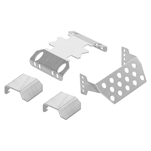 THINCAN 4pieces Upgrade Chassis Protector Für Schutz Der Skid Platte Spielzeugzubehör Von 1/10 Hobby 9 von THINCAN