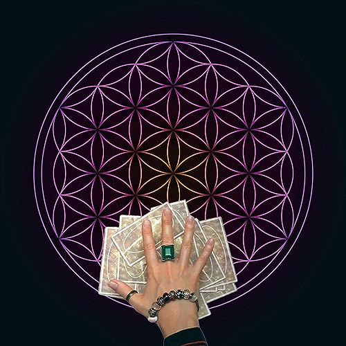 THINCAN 50/60/75 cm Tarot Tischdecke Quadrat Tarot Tischtuch Tarot Kartentuchs Wahrscheinlichkeit Spirituelle Tarot Wildnis Vorräte von THINCAN