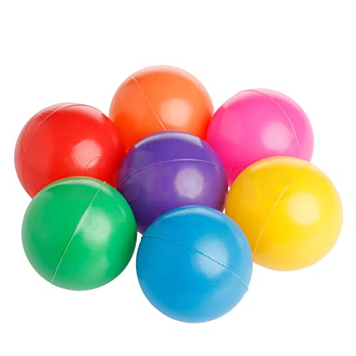 THINCAN 50 PCs Multicolor Babykinder Spielzeugball Rund Weiche Plastik Ozeanball 5 5 cm von THINCAN