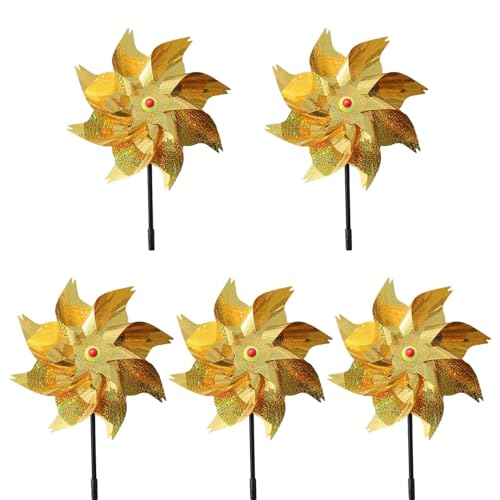 THINCAN 5pcs Spinner Bunte Pinwheel Rotation Windmühle Hochzeit Orament Kids Outdoor Spielzeug Kindergarten Rasengarten Dekore THINCAN 5pcs Spinner Bunte Pinwheel Rotation Windmühle Hochzeit Orament Kids Outdoor Spielzeug Kindergarten Rasengarten Dekore von THINCAN