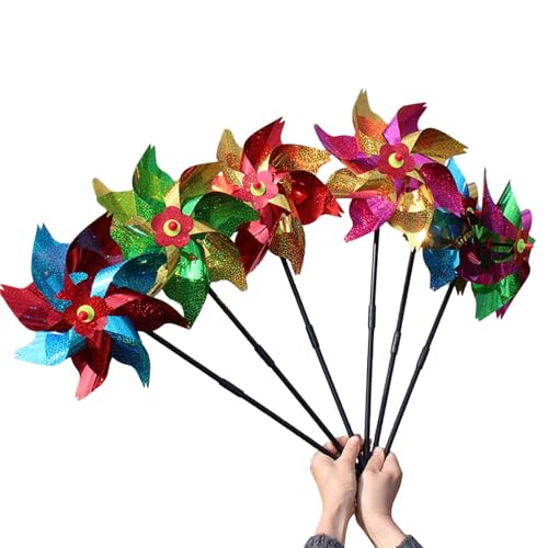THINCAN 5pcs Spinner Bunte Pinwheel Rotation Windmühle Hochzeit Orament Kids Outdoor Spielzeug Kindergarten Rasengarten Dekore THINCAN 5pcs Spinner Bunte Pinwheel Rotation Windmühle Hochzeit Orament Kids Outdoor Spielzeug Kindergarten Rasengarten Dekore von THINCAN