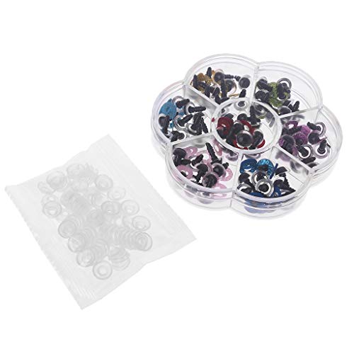THINCAN 70pcs 10mm/0 39 Zoll Für Puppenpuppen Plastikaugen Sicherheitsscheibenpads Für Handm von THINCAN