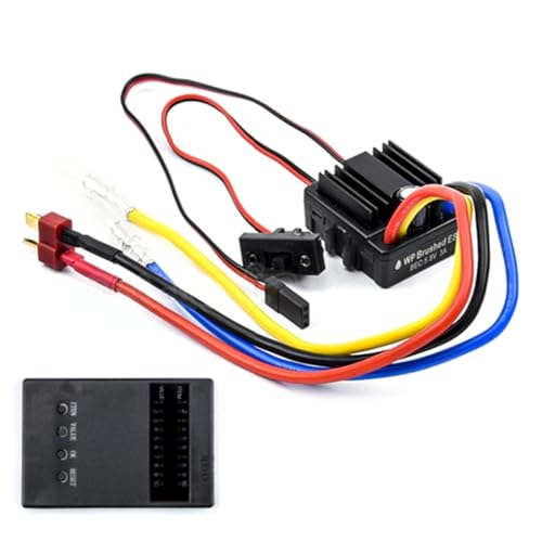 THINCAN 80A Gebürstete Elektrische Geschwindigkeit Controller Mit Bremse 2-3S ESC Upgrade Teil Für 1/8 1/10 Car Trucks Boote Tanks von THINCAN