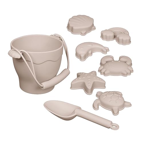 THINCAN 8pcs/Set Tierform Sandspielzeug Tragbare Kinder Bildungsform Spielzeugbau Sommersandburg Seaside Sandspielzeug von THINCAN