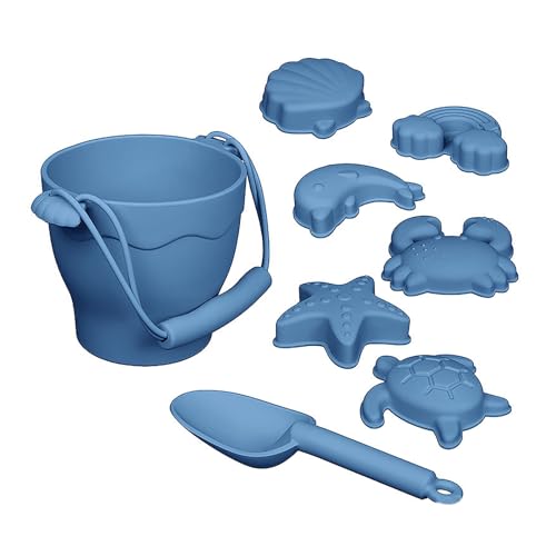 THINCAN 8pcs/Set Tierform Sandspielzeug Tragbare Kinder Bildungsform Spielzeugbau Sommersandburg Seaside Sandspielzeug von THINCAN