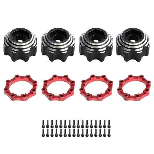 THINCAN 8x32 PLPROLIN 17mm Autospielzeug Hexagon Adapter Verlängerter Rad Metallantriebs Hub Adapter Anti Rust Upgrade Kits Accessoire von THINCAN