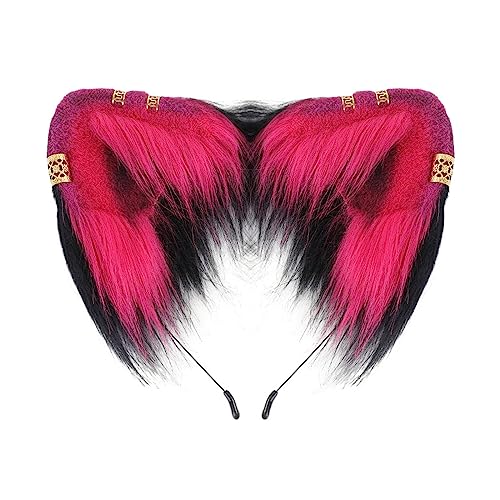THINCAN Anime Charakter Stirnband Katze Ohrform Hair Hoop Plüsch Carnivals Party Kopfstück Cosplay Party Kostüm Requisiten Unisex von THINCAN