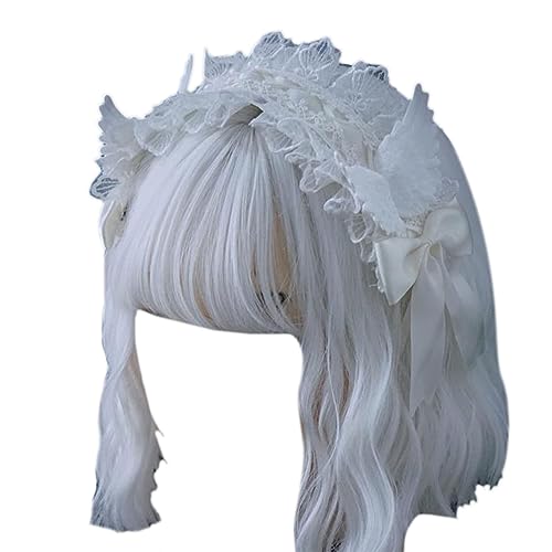 THINCAN Anime Lace Bows Stirnband Für Frauen Halloween Party Weitstadband Animation Maid Kostüm Party Requisiten Kopfschmuck Mädchen Gunst THINCAN Anime Lace Bows Stirnband Für Frauen Halloween Party Weitstadband Animation Maid Kostüm Party Requisiten Kopfschmuck Mädchen Gunst von THINCAN