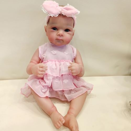 THINCAN Authentisch Aussehende 19 Zoll Vinyls Girl Babypuppen Für Sammler Und Babypuppen Für Bildungszwecke von THINCAN