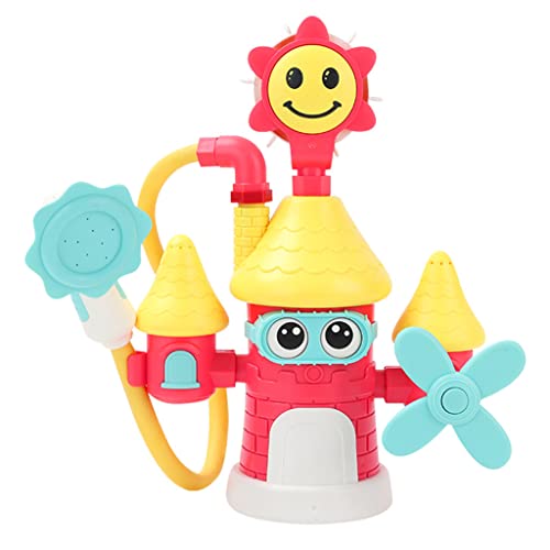 THINCAN Baby Badewanne Spielzeug Für W/Dusche Für Wasser Sprinkler Bad Spielzeug Indoor Wasser Spielen Cartoon Schloss Spielzeug Für Kinder Jungen G. von THINCAN