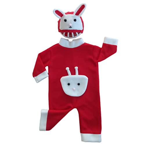 THINCAN Babyfoto Kostüm Kopfbedeckung & BodySuit Outfit Neugeborene Foto Requisiten Fotoshooting Overalls Säugling Hautfreundlicher Anzug Strampler THINCAN Babyfoto Kostüm Kopfbedeckung & BodySuit Outfit Neugeborene Foto Requisiten Fotoshooting Overalls Säugling Hautfreundlicher Anzug Strampler von THINCAN