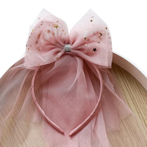 THINCAN Bequemes Stirnband Mit Bowknot & Mesh Birthday Party Stirnband Stoff Kopfstück Für Kinder Von 1 Bis 8 Jahren Zum Anziehen Von THINCAN Bequemes Stirnband Mit Bowknot & Mesh Birthday Party Stirnband Stoff Kopfstück Für Kinder Von 1 Bis 8 Jahren Zum Anziehen Von von THINCAN