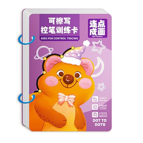 THINCAN Bildungsschreibpraxis Buch Für Kinder Mit 4 Spezialstiften Und Radiergummi Für Kindergärtner Vorbereitung Kinderschreibpraxis Buch von THINCAN