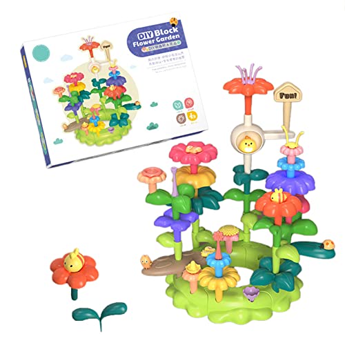 THINCAN Blumengarten Bausteine Spielzeugstamm Spielzeug Blumenbaustein Stapelspiel Für Kleinkindgartengarten Tun Toy Toy THINCAN Blumengarten Bausteine Spielzeugstamm Spielzeug Blumenbaustein Stapelspiel Für Kleinkindgartengarten Tun Toy Toy von THINCAN