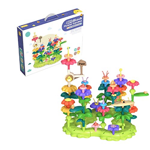 THINCAN Blumengarten Bausteine Spielzeugstamm Spielzeug Blumenbaustein Stapelspiel Für Kleinkindgartengarten Tun Toy Toy THINCAN Blumengarten Bausteine Spielzeugstamm Spielzeug Blumenbaustein Stapelspiel Für Kleinkindgartengarten Tun Toy Toy von THINCAN
