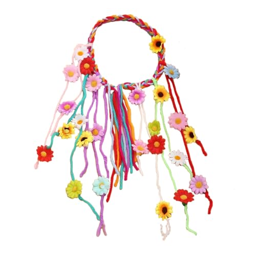 THINCAN Blumenhippie Stirnband Blumenkronherde Sonnenblumen Perlen Einstellen Blumenkopfschmuck Haarzubehör Kostüme THINCAN Blumenhippie Stirnband Blumenkronherde Sonnenblumen Perlen Einstellen Blumenkopfschmuck Haarzubehör Kostüme von THINCAN