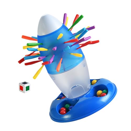 THINCAN Buntes Rockets Brettspiel Ausbalancieren Spielzeug Strategisches Pulling Stick Puzzle Für Eltern Kids Party Party Verpflichtung Feinmotorische Fähigkeiten Entwicklung von THINCAN