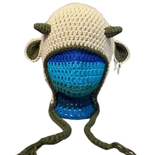 THINCAN Cartoon Häkelhut Winter Langes Kaninchen Ohr Schädel Schädel Cosplay Party Für Teenager Erwachsener Universeller Kopfschmuck THINCAN Cartoon Häkelhut Winter Langes Kaninchen Ohr Schädel Schädel Cosplay Party Für Teenager Erwachsener Universeller Kopfschmuck von THINCAN