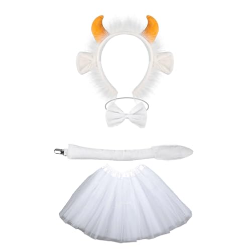 THINCAN Cattle Cosplay Requisiten Rinder Stirnband Rinder Cosplay Dekorationen Kostüm Accessoire Für Kid Adult Festival Plüsch Schmuck THINCAN Cattle Cosplay Requisiten Rinder Stirnband Rinder Cosplay Dekorationen Kostüm Accessoire Für Kid Adult Festival Plüsch Schmuck von THINCAN