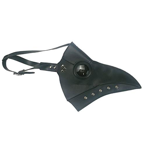 THINCAN Cosplay Erwachsene Gesichtsvogelmaske PU Leder Elastizitätsgurt Wiederverwendbare Taktische Maske Für Männer Sport Staubdes Vorrat von THINCAN