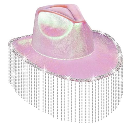 THINCAN Cowboyhut Für Frauen Western Wide Bim Party Cowgirl Junggeselle Party Kostüm Girl Accessoire THINCAN Cowboyhut Für Frauen Western Wide Bim Party Cowgirl Junggeselle Party Kostüm Girl Accessoire von THINCAN