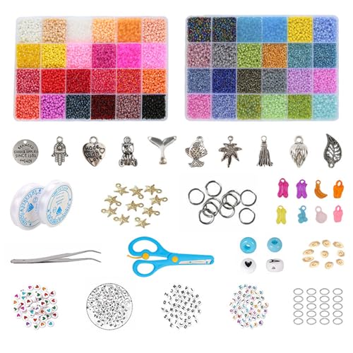 THINCAN Craft Projekt Perlen Saiten Lose Perlen Für Handwerksarmband Machen Kits Glassamen Perlenhändlernhändige Schmuckzubehör THINCAN Craft Projekt Perlen Saiten Lose Perlen Für Handwerksarmband Machen Kits Glassamen Perlenhändlernhändige Schmuckzubehör von THINCAN