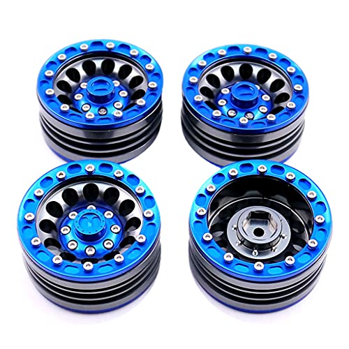 THINCAN Crawler Car Teile Upgrade Beadlock Wheel Rims Halteles Accessoires Für Axiale SCX10 Leichtmetall Metallrad Hub von THINCAN