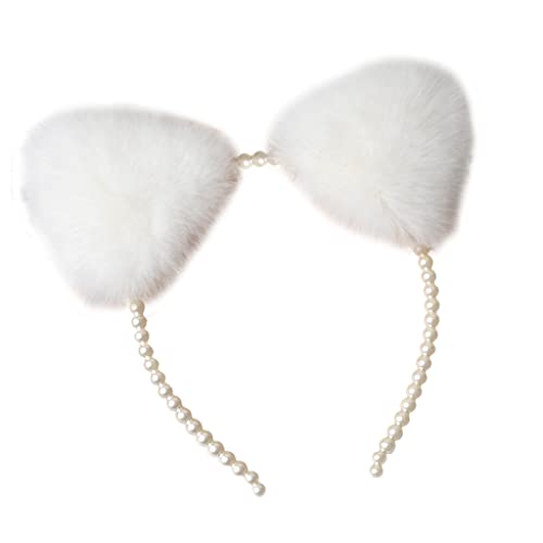 THINCAN Damentier Für Katzenohren Haare Hoop Perle Stirnband Kätzchen Ohren Haarband Halloween Party Haar Hoops Anime Cosplay Fantasie THINCAN Damentier Für Katzenohren Haare Hoop Perle Stirnband Kätzchen Ohren Haarband Halloween Party Haar Hoops Anime Cosplay Fantasie von THINCAN
