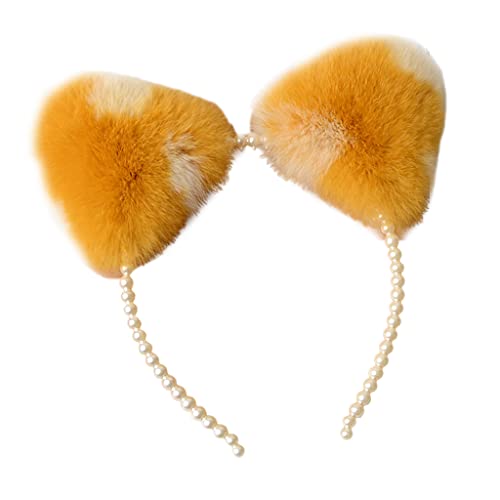 THINCAN Damentier Für Katzenohren Haare Hoop Perle Stirnband Kätzchen Ohren Haarband Halloween Party Haar Hoops Anime Cosplay Fantasie THINCAN Damentier Für Katzenohren Haare Hoop Perle Stirnband Kätzchen Ohren Haarband Halloween Party Haar Hoops Anime Cosplay Fantasie von THINCAN
