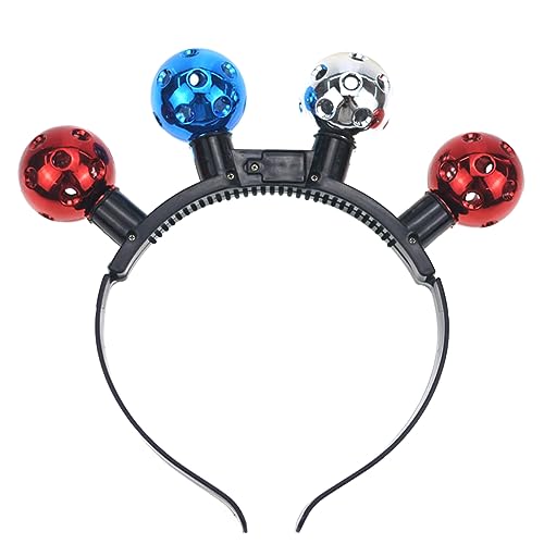 THINCAN Disco & Dosendünde Dünne Seitenstirnband LED LEG LACT UP HAISE FODE MODE Women Weihnachtsfeier Kopfbedeckung Leichtes Gewicht von THINCAN