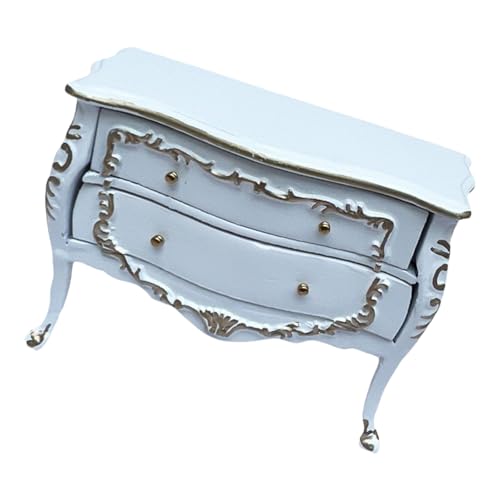 THINCAN Dollhousess Displayschrank Miniatur Europäischer Goldverkleidungsschrank Für Puppenhäuserlager Mit 2 Funktionalen Holzschubladen Weiße Puppenhäuser Mit Golddetails THINCAN Dollhousess Displayschrank Miniatur Europäischer Goldverkleidungsschrank Für Puppenhäuserlager Mit 2 Funktionalen Holzschubladen Weiße Puppenhäuser Mit Golddetails von THINCAN