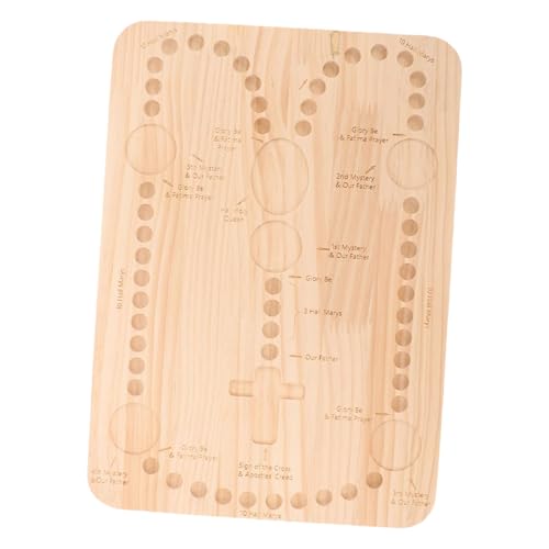 THINCAN Einstellbarer Rosenkranzbrett Für Schmuckherstellung Mit Rillen Und Holzbauspielzeug Tragbares Perlenverkaufsfach Für Armbänder von THINCAN