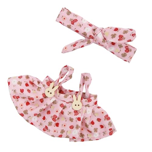 THINCAN Elegantes Puppenkleid Für Plüschpuppen 17 cm Figuren Puppen Kleidung Mit Bowknot Haarband Und Rock Ideal Für Kinder Schenken THINCAN Elegantes Puppenkleid Für Plüschpuppen 17 cm Figuren Puppen Kleidung Mit Bowknot Haarband Und Rock Ideal Für Kinder Schenken von THINCAN