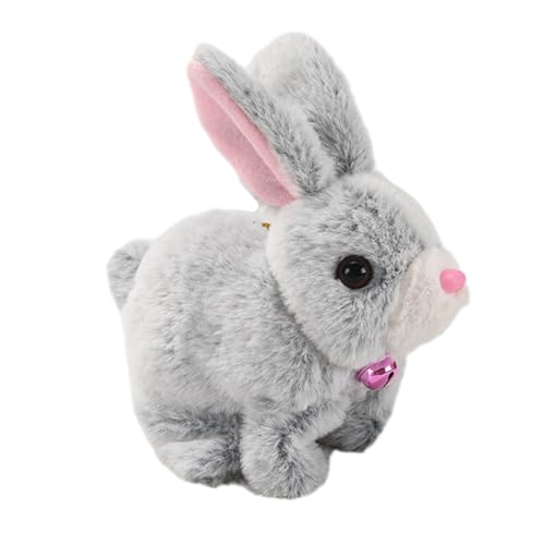 THINCAN Elektrisches Plüsch Kaninchenspielzeug Für Kinder Simulation Singen Hasen Spielzeug Bellen Kaninchen Baby Crawing Lernspielzeug Kleinkind Geschenk von THINCAN