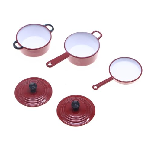 THINCAN Emaillierte Beschichtete Miniatur Töpfe Pfanne Mit Simulationsdetail Kind Sicher Für Puppenhausmöbel Sammlung Szene Display Doll Haus Küchenware THINCAN Emaillierte Beschichtete Miniatur Töpfe Pfanne Mit Simulationsdetail Kind Sicher Für Puppenhausmöbel Sammlung Szene Display Doll Haus Küchenware von THINCAN