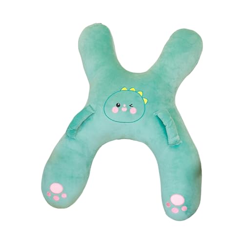 THINCAN Ergonomisches Nackenkissen Für Auto Rücksitz Weiche Baumwollfüllung Cartoon Form Kinderfreundlicher Autositz Rückenlehne Kissen Cartoon Design von THINCAN
