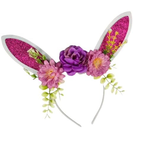 THINCAN Fantasy Schauspiel Kopfbedeckung Doppelplan Rolle Conies Hören Modifizierbares Halloween Weihnachts Ergänzung Leichtes Halloween Kostüm Kopfbedeck von THINCAN