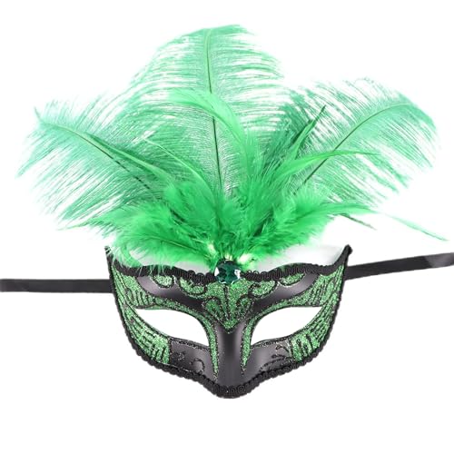 THINCAN Federte Maske Maskerade Halbgesicht Federgefüttertes Cosplay Für Männer Frauen Maskerade Halloween Cosplay Mysterious Maske THINCAN Federte Maske Maskerade Halbgesicht Federgefüttertes Cosplay Für Männer Frauen Maskerade Halloween Cosplay Mysterious Maske von THINCAN