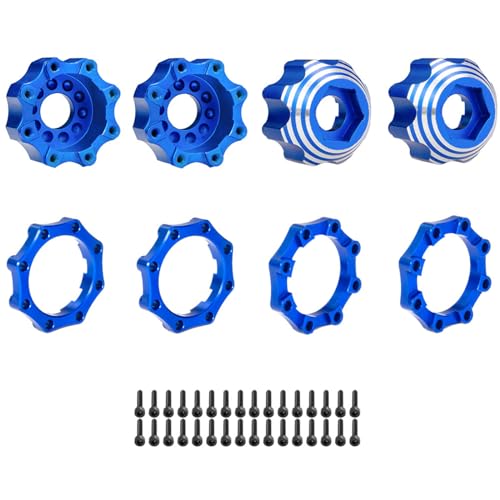 THINCAN Fernbedienungsauto Zubehör Metall Extended Rad Hexagon Hub Adapter 3.7 Modellauto Geändert Teile Fahrzeug Teil Fahrzeugteil von THINCAN