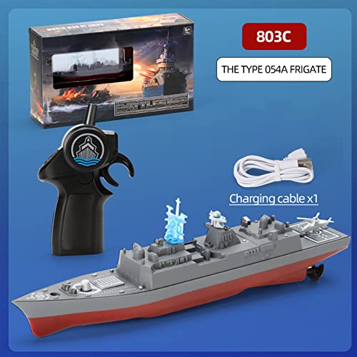 THINCAN Fernbedienungskontrollschiff Boot Spielzeug Speedboat Spielzeugschiff Für Outdoor Pools Seen Remote Control Cruisers Kind Gunst Geschenk von THINCAN