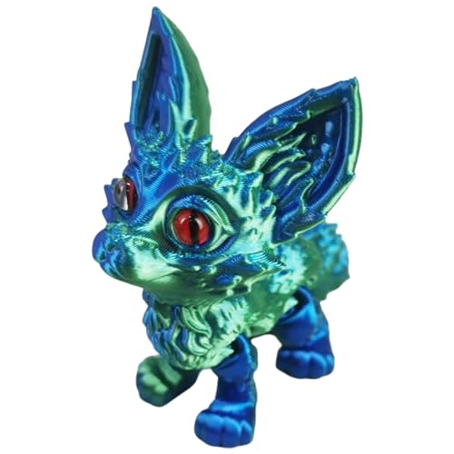 THINCAN Flexible Gelenke Artikulierte Füchse Zappeln Spielzeug Realistische Haarlose Figur 3 Dimension Gedruckte Foxs Home Decors Realistische Haarlose Figuren Statuen von THINCAN