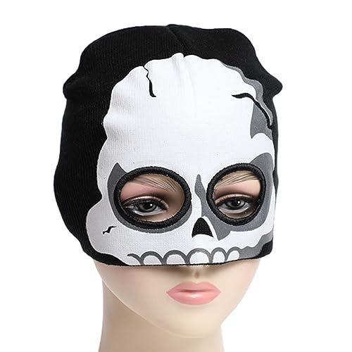 THINCAN Fun Außerirdische Männer Kostümhüte Halloween Geschenk Skelett Weiche Mützen Halloween Geschenk Warmes Weiches Schädelkappe Für Frauen von THINCAN