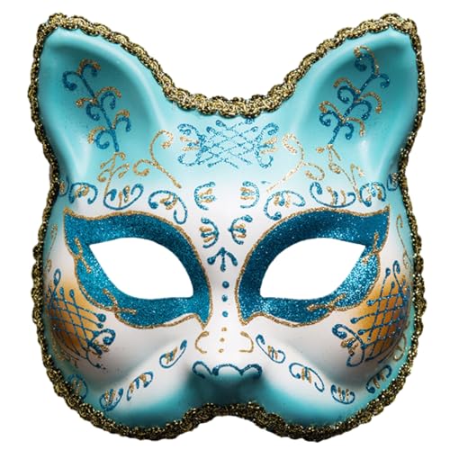 THINCAN Half Face Halloween Cosplay Maske Masquerade Japanische Anime Cosplay Maske Tiermaske Für Party von THINCAN