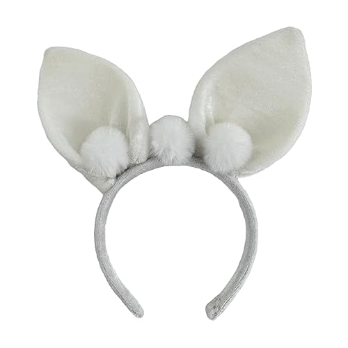 THINCAN Halloween Animes Charakter Stirnband Katze Ohrform Haarreifen Plüsch Kopfstück Osterparty Cosplay Kostüm Rep Unisex von THINCAN