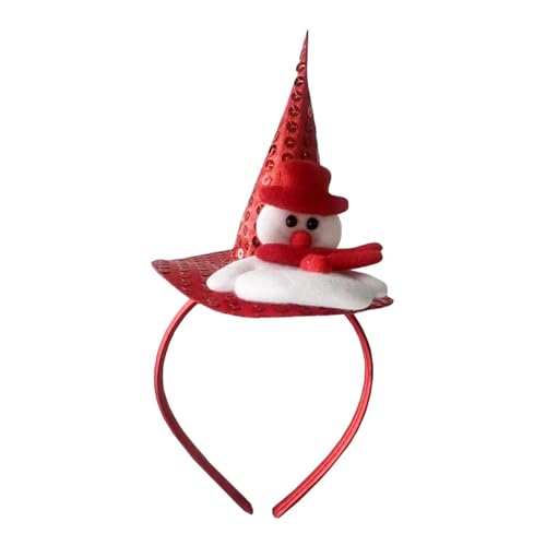THINCAN Halloween Kostüm Pailletten Haarbandbühne Kopfbedecke Halloween Party Requisiten Weihnachten Stirnbänder Accessoires Witch Kopfbedeckung von THINCAN