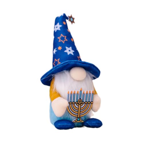THINCAN Hanukkah Gnomes Puppen Für Jüdisches Festival Handgefertigt Chanukah Plüsch Skandinavische Zwergpuppen Tischdekorationen THINCAN Hanukkah Gnomes Puppen Für Jüdisches Festival Handgefertigt Chanukah Plüsch Skandinavische Zwergpuppen Tischdekorationen von THINCAN