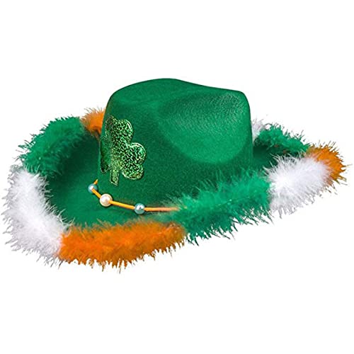 THINCAN Irish National Day Top Grüner Cowgirl Hat Wide Bim Mode Patrick Day Fedora Musical Festival Grimmhut THINCAN Irish National Day Top Grüner Cowgirl Hat Wide Bim Mode Patrick Day Fedora Musical Festival Grimmhut von THINCAN